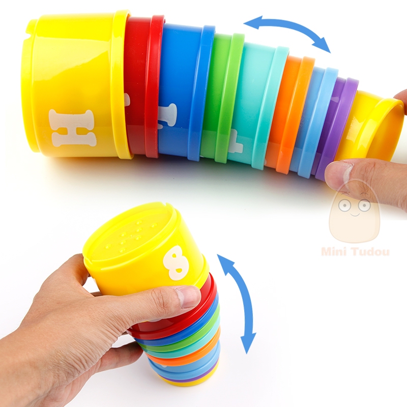 Stacking Cups Educational Baby Toys (8 pieces)